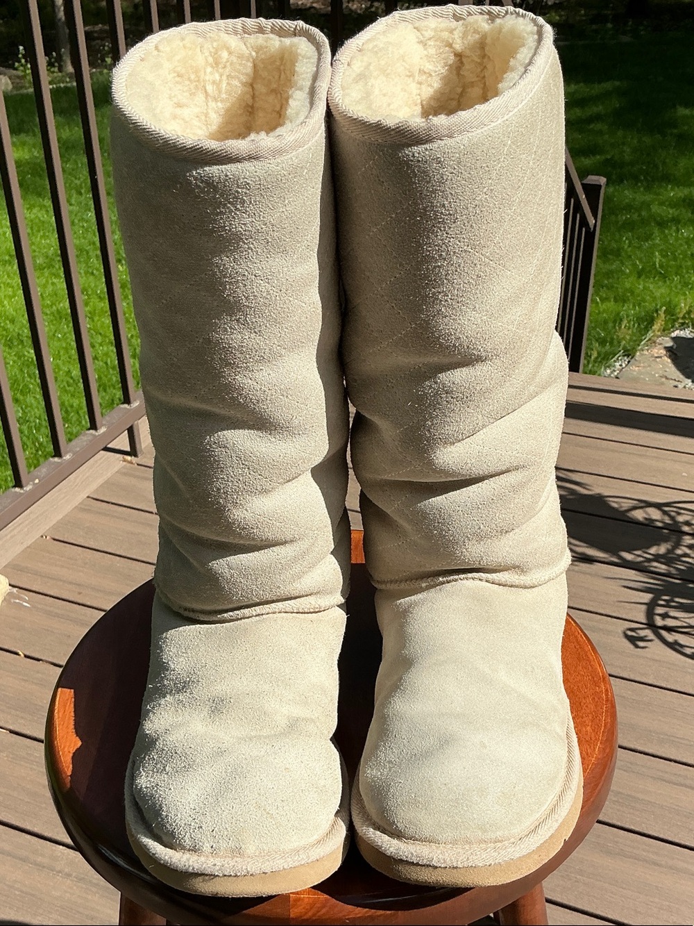 UGG SHEARLING TALL BOOTS